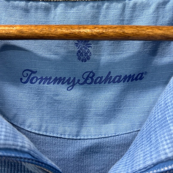 Tommy Bahama Women’s Tobago Bay 1/2 Zip Mini Dress Size Large Palace Blue EUC - Picture 3 of 8